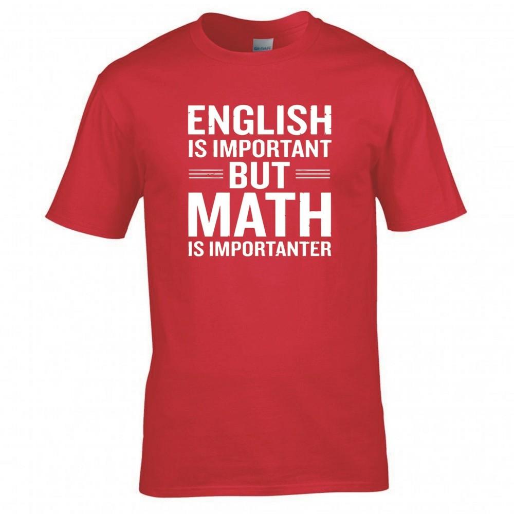 Funny English Is Important But Math Is Importanter Tshirt 2XL