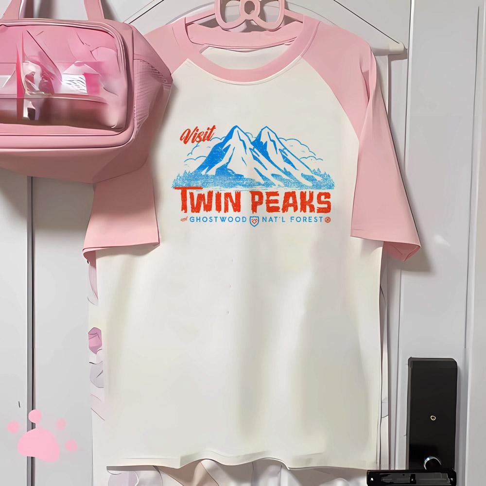 Twin Peaks T Shirt Women Manga Harajuku Japanese T Shirt Female Y2k Manga Clothing Casual Short Sleeve Tshirt