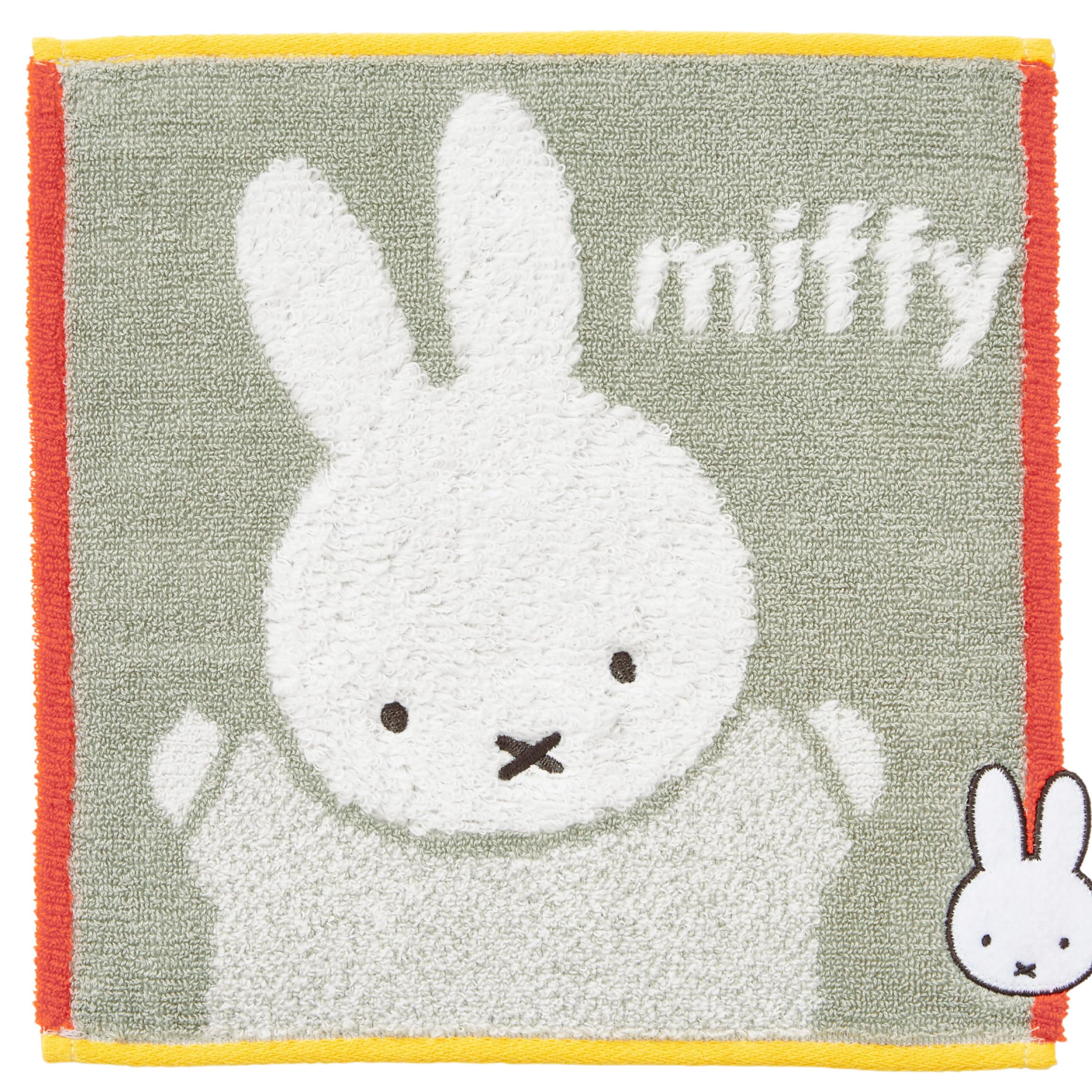 

Nishikawa Miffy Mini Jacquard Weave for a Soft XT44708629 Towel, 25x25cm, Washable, 100% Cotton, Touch, Gray, серый