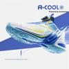 Anta Whirlwind Mesh Durable Breathable High-Top Kids Basketball Shoes Kids sneaker Bright-Blue White 312321118H-5