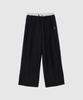 HAINT Bay Relaxed Wide Slacks_Black
