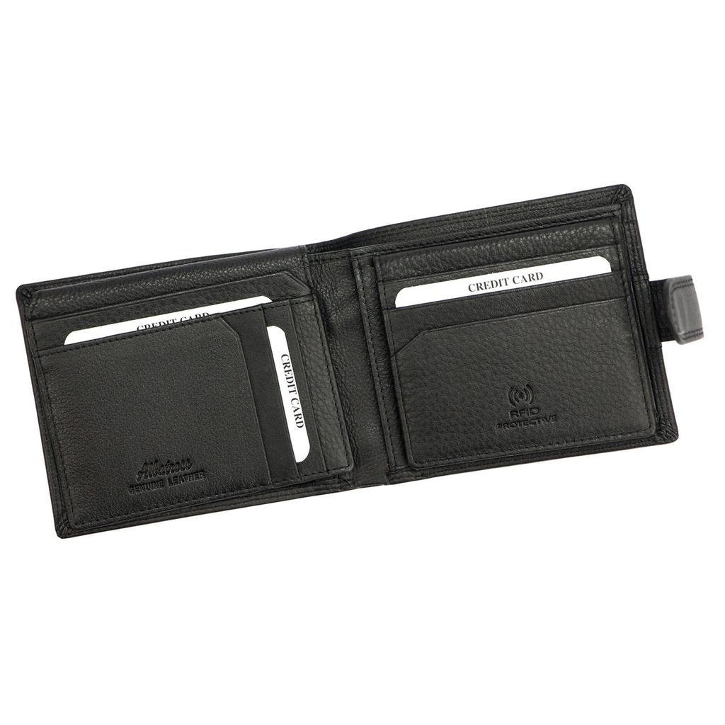 Skórzany rozbudowany męski portfel Albatross RFID