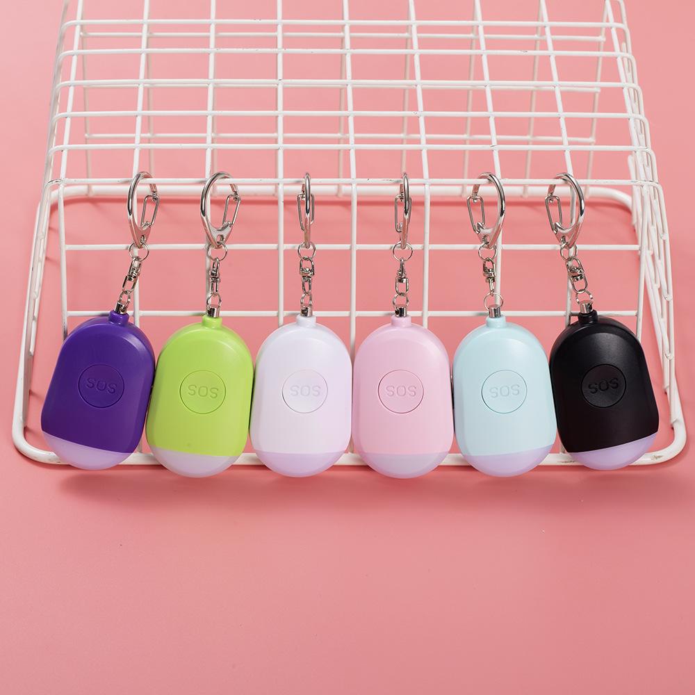 Portable Outdoor Self-Defense Alarm with LED Light for Women's Nighttime Safety