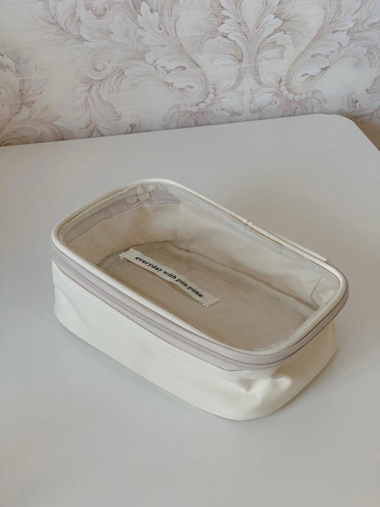 Large Capacity Makeup Bag Storage Bag Transparent Fashion Portable Handbag