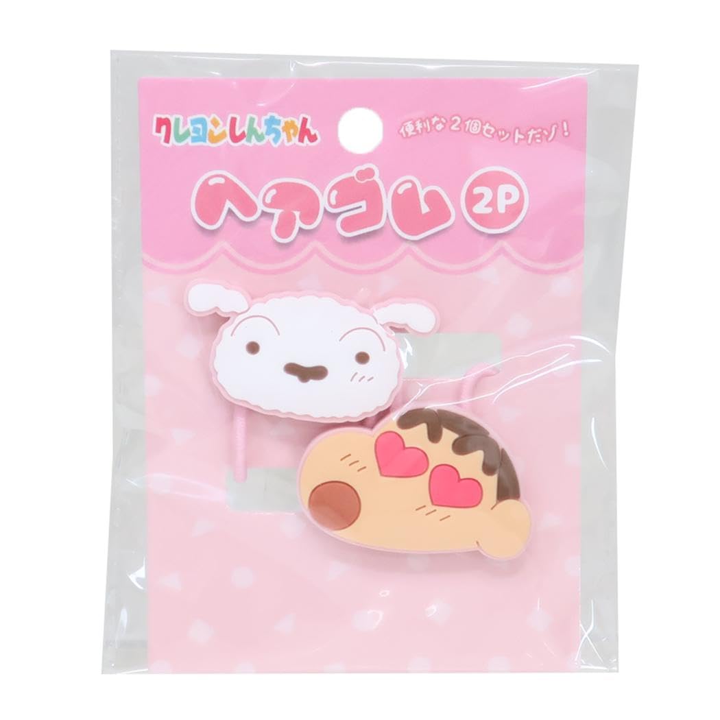 

Резинка для волос Eye Planning Crayon 2P светло-розовая K1856E Shin-chan