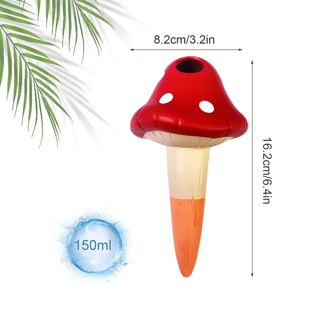 4PCS Self Watering Globes Mushroom Shaped Automatic Watering Device for Plants A Type