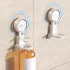 Plastic Suction Cup Shampoo Bottle Holder Punch-Free Wall Mounted Shower Gel Bottle Shelf Space Saving Hand Soap Storage Hook