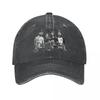 Baseballkappe PTV Pierce The Veil Bandmitglieder Merch Unisex Stil Retro Used-Look Denim Gewaschen Pop Punk Kappe Dad Hat Geschenk