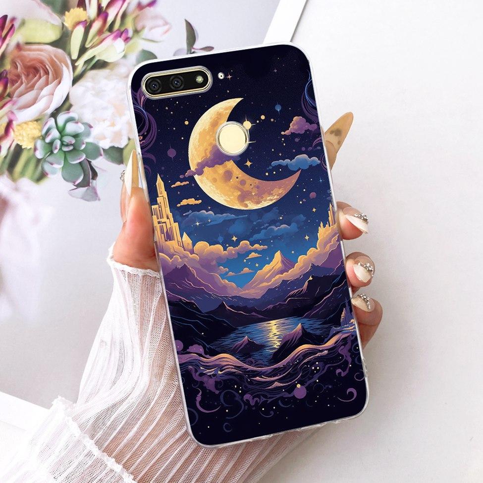 For Huawei Y6 Prime 2018 Case Transparent Cute Fashion Butterfly Funny Painted Casing For Huawei Y6Prime 2018 ATU-L31 ATU-L42