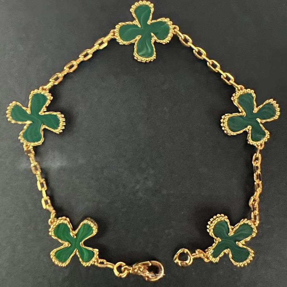 High Version Four-leaf Clover Bracelet Female Mother-of-pearl Agate Five-flower Ladies Bracelet