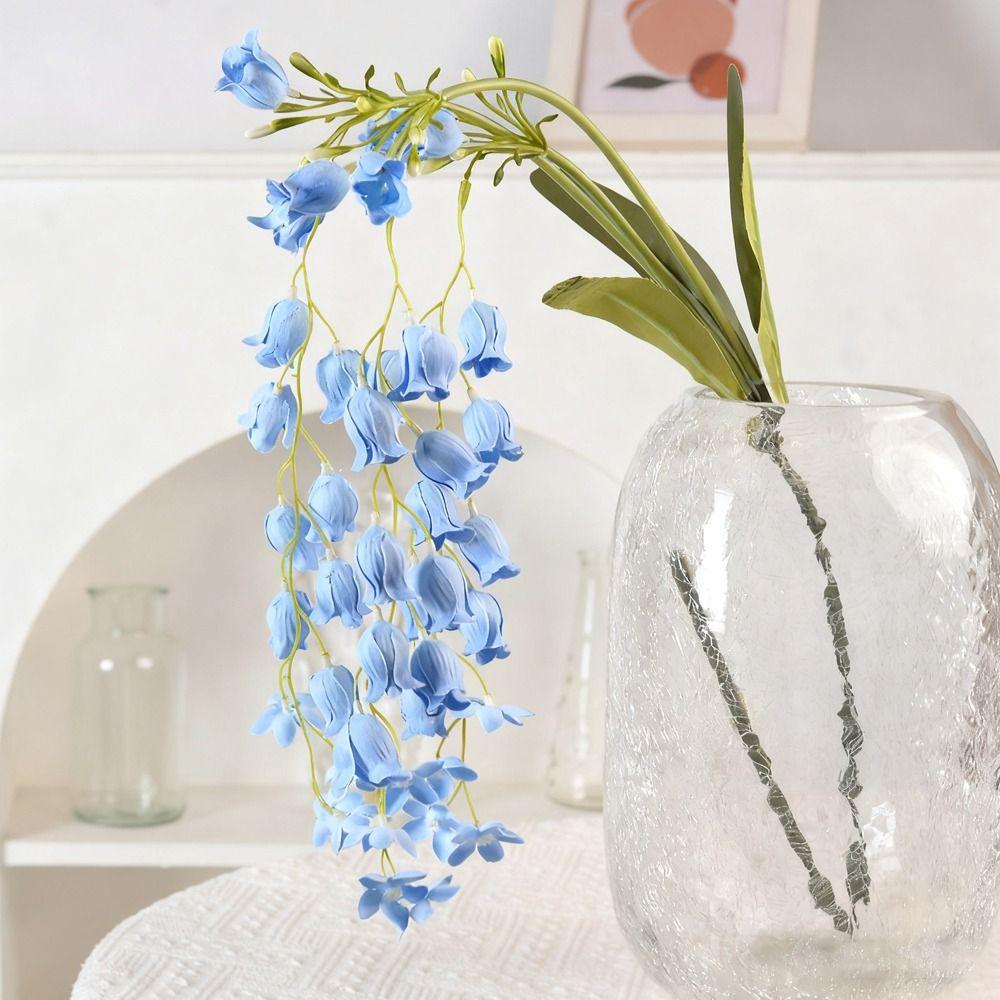 108CM Artificial Wisteria Flowers Silk Material Hanging Design Fake Floral Plants Green Color String Arrangement