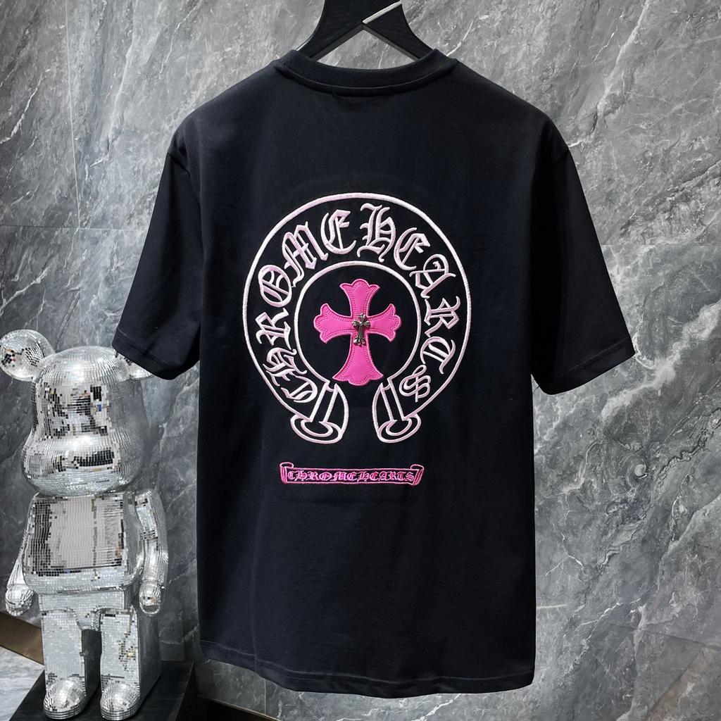 8760 CHROME HEARTS 2025 Summer New High Quality Cotton Round Neck