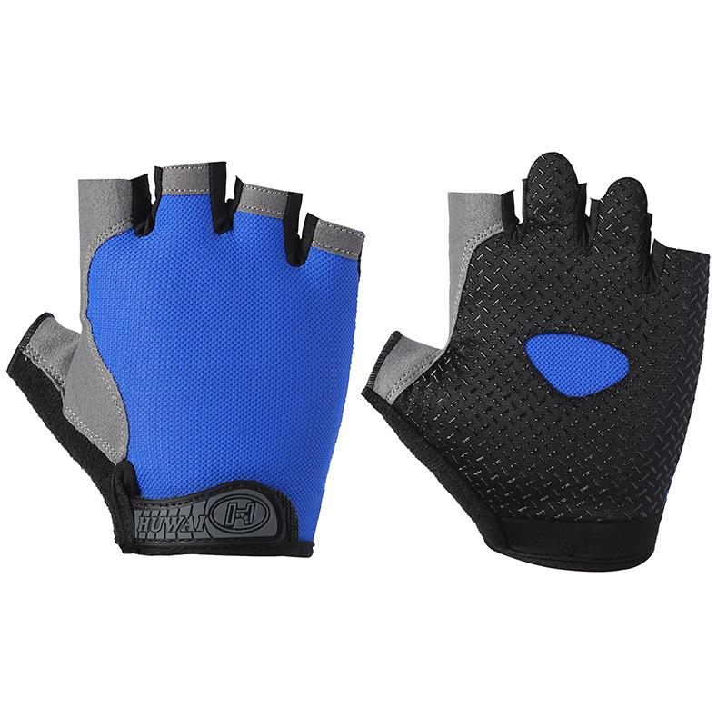Fitness gloves, half-finger thin, breathable, non-slip, good elasticity, outdoor riding, mountaineering, cycling, sports half-finger gloves