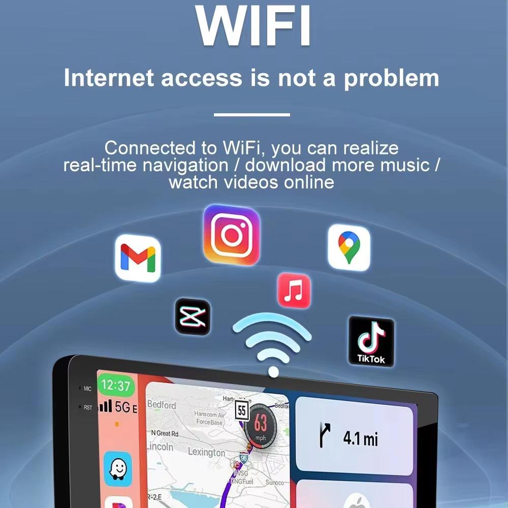 Double Din 10in Car Stereo Radio for Hyundai IX35 2009-2015 4+64G Fit for CarPlay Android Auto GPS Navigation Android 14 Wifi FM