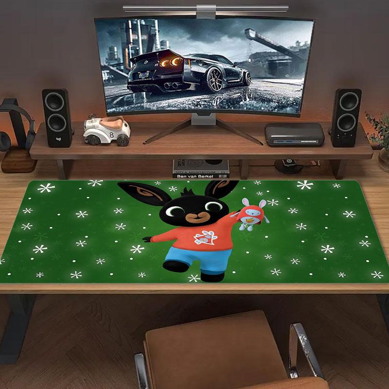 Bing Large Size Mouse Pad Large Gaming Table Cushion Non-slip Laptop Tablet Big Mousepad XXL Mat Mini PC Playmat With Lock Edge