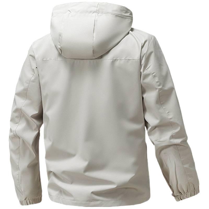 Men's Outdoor Softshell Jacket - Detachable, Windproof & Waterproof, Trendy Mountaineering & Casual Sports Outerwear