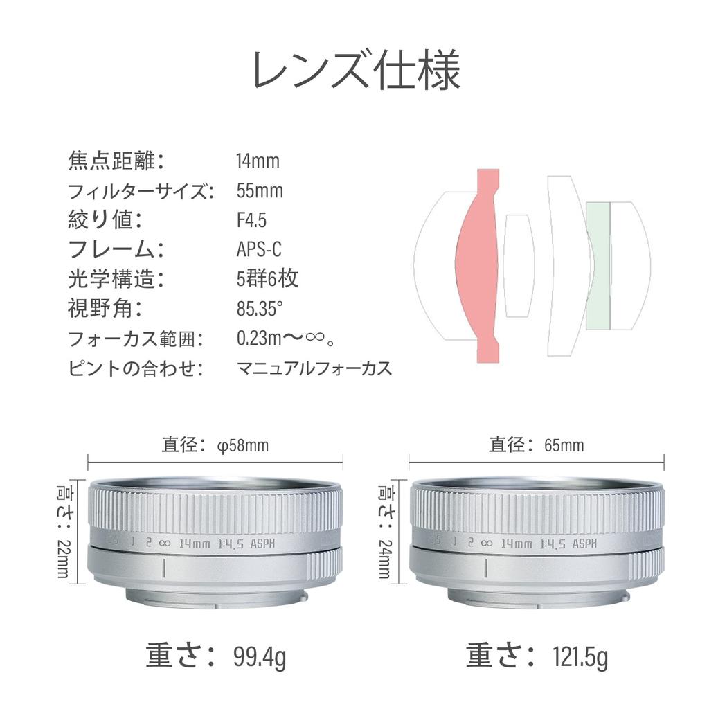AstrHori 14mm Ultra Wide Angle is a powerful manual lens with filter compatible with Fuji micro cameras F4.5 Lens. APS-C anti-distortion slot, X-mount
