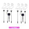 3pcs/Set Flamingo Neon Signs Light Solar Garden Decor Waterproof Stake Lawn Lamps Gift Courtyard Wedding Party Festival Decor
