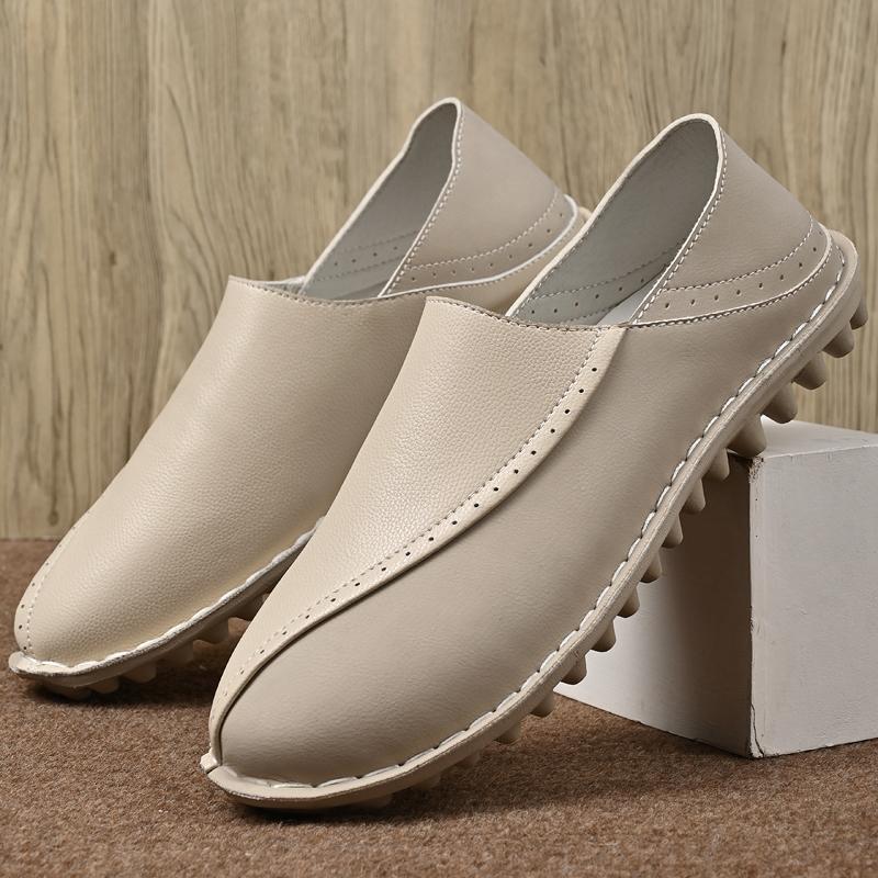 Plus Size Soft Leather Shoes Men Loafers Comfortable Casual Shoes Men Driving Shoes Moccasins Men Flats Footwear