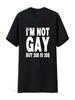 I'm Not Gay But 20 Dollars Is T Shirt Funny Joke Meme One Liner Drinking Friends Party Embarrassing GifT Vintage Washed Graphic