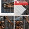 2D Flat Printing  2pcs Copper Cruiser Modern Window Curtain Versatile Fabric Curtains Decorations Outdoor for Bedroom   Living