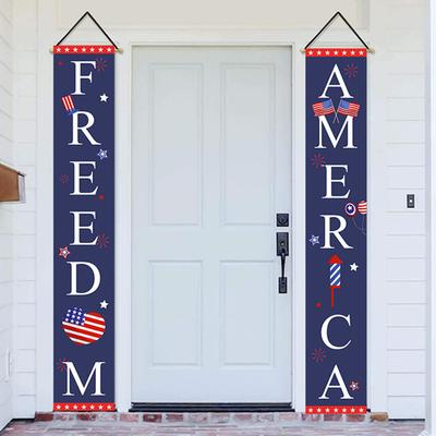 Dekoration Unabhängigkeitstag Couplets Banner Hausnummer Fourth of July Türschild Dekoration