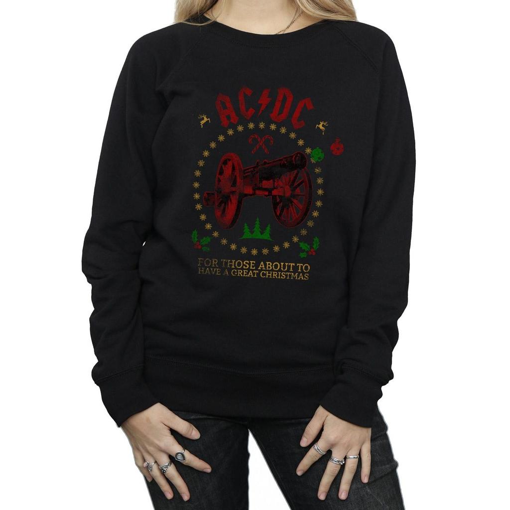 AC/DC Womens/Ladies Christmas For Those Sweatshirt