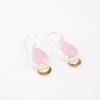 Rose Chalcedony Gemstone 925 Solid Silver Handmade Jewelry Dangle Earrings 1.5" EE-162-14