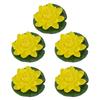 5pcs Realistic Floating Foam Lilies Pad Artificial Water Plant For Pond Pool Fish Tanks Decoration Indoor Outdoor Use