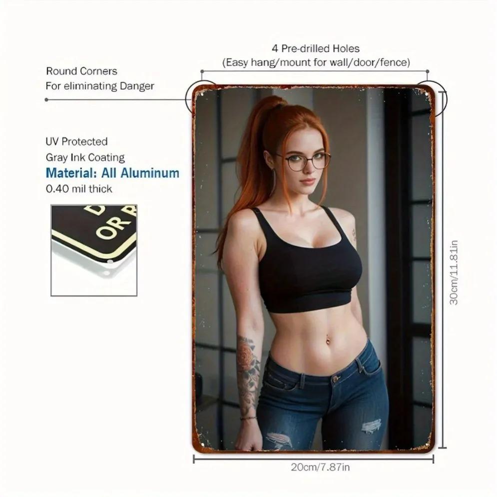 2D Aluminum Body Sign Wall Decor - All-in-One Seasonal Ornament for Bedroom Living Room Kitchen Bathroom Perfect Gift