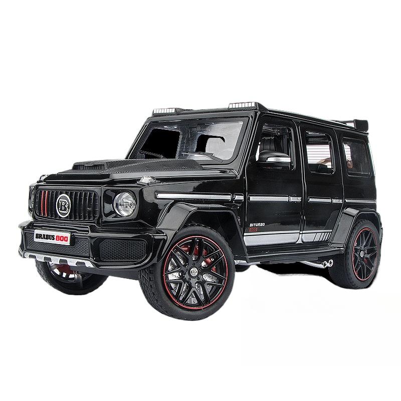 

Масштаб 1/24 Mercedes Benz G800 Внедорожный внедорожник Литая модель Сплав Металл Автомобиль Сделай сам Настольные дисплеи Дом Модные игрушки Украшения Звук и свет белый