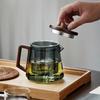 500/800ml Thickened and Heat-resistant Glass Teapot Brewing Tea Set with Wooden Lid Tea Strainer
