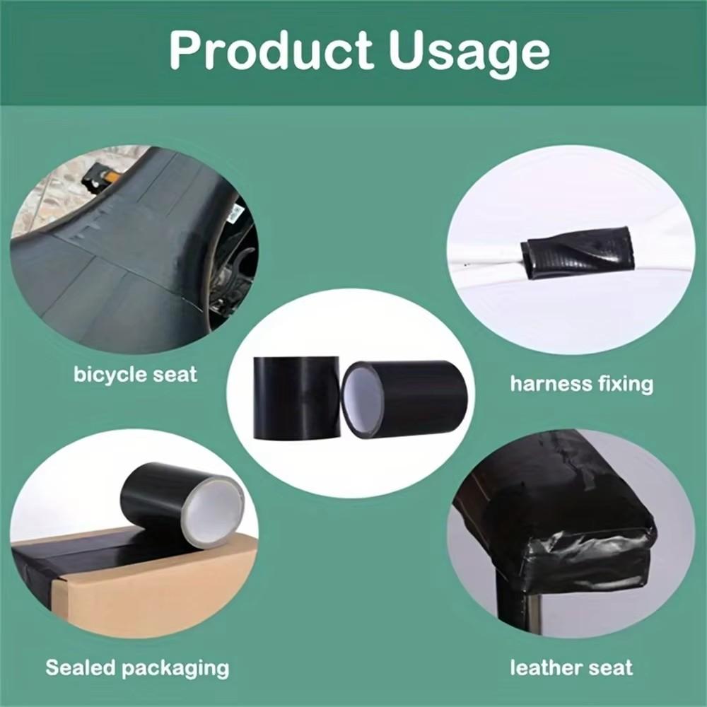 Self-adhesive Leather Repair Tape for Sofa Car Seat Handbag Jacket Furniture Shoe First Aid Patch DIY Black Leather Patch