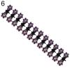 12 Pcs Bride Crystal Flower Mini Hair Claw Clamp Hair Clip Pin Hair Accessory