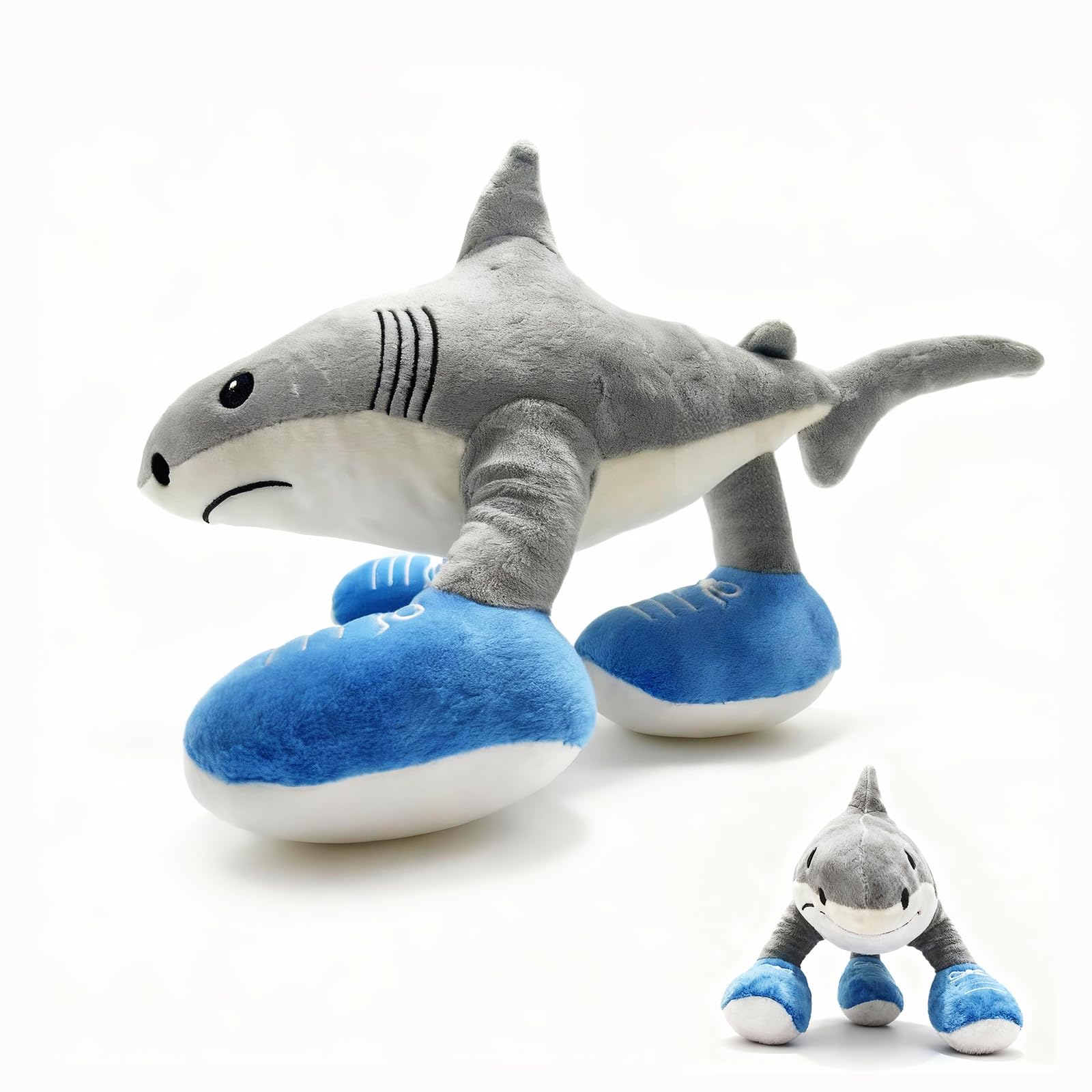 

Italian Brainrot Tuntun Tun Saful Plush Toy, Internet Meme Anime Style, Birthday/Christmas Gift (Shark)