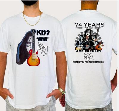 Ace Frehley Legendary 1951-2025 Memories Signature TShirt