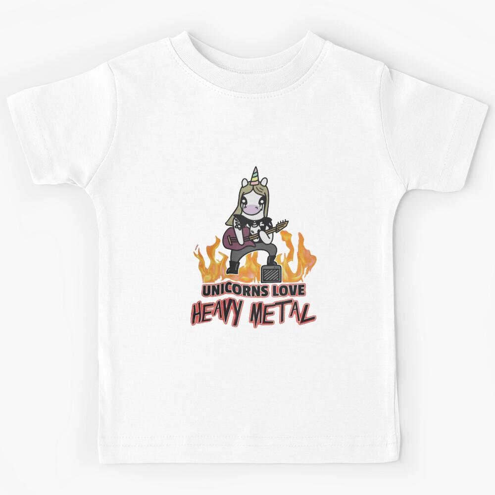 Heavy Metal Unicorn Kids T-Shirt 170