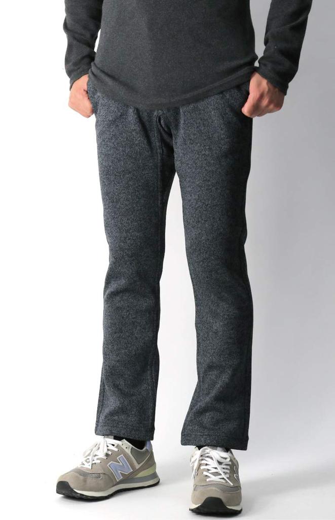 Gramicci New Narrow Bonded Knit Fleece Pants, Just-Cut, Stretch, Windproof, Men's and Women's, Dark Brown, GMP-20F046