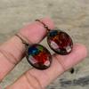 Faceted Ammolite Earring Electroformed Copper Gemstone Earrings Handmade Earring Electroformed Jewelry Latest Design Earring Gifts For Women