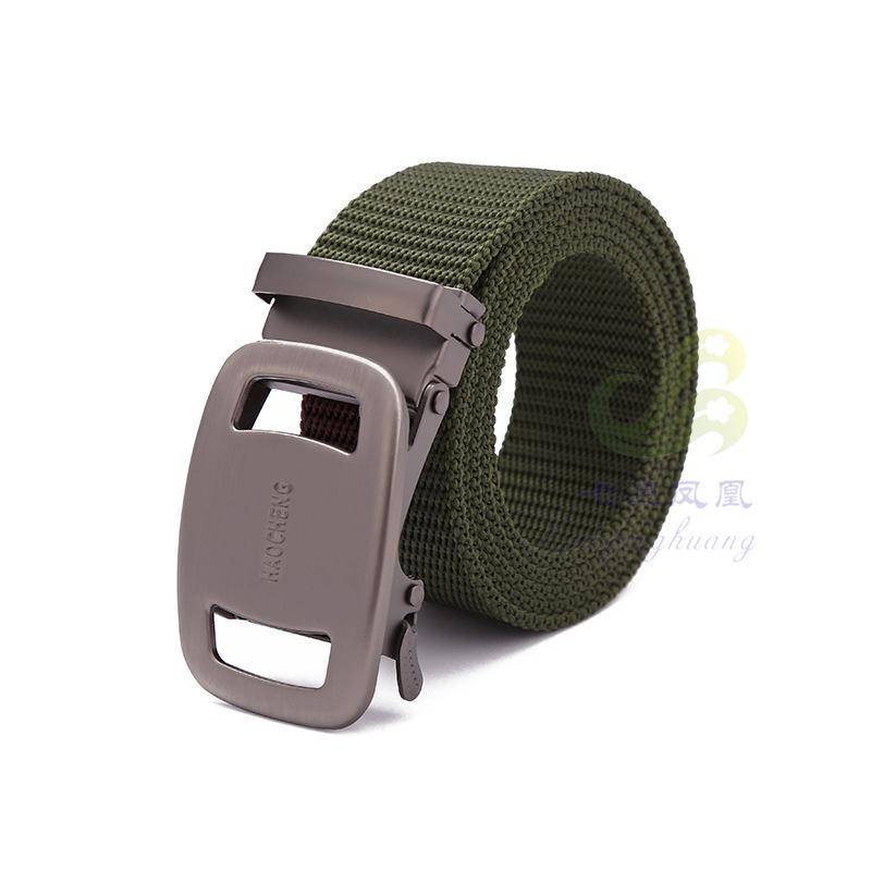 Business men's tactical belt nylon belt elastic iron buckle trouser belt pilot canvas tactical belt With Pants Jeans ForMenWomen
