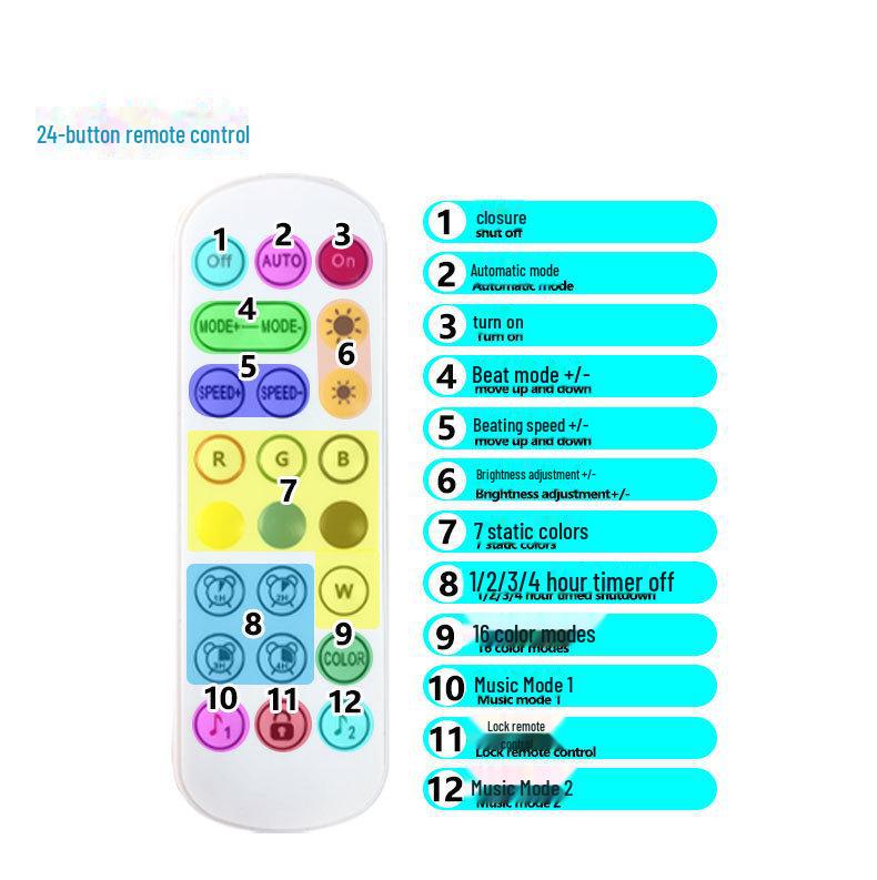 USB Neon RGB Silicone LED Waterproof Graffiti Bluetooth Music Atmosphere Light