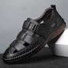 Classic High Quality Cow Leather Sandals Summer Outdoor Handmade Men Sandals Fashion Comfortable Men Beach Leather Shoes Size44