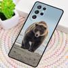 Cute Grizzly Bear Phone Case for Samsung Galaxy note 10 pro S26 Ultra S23 S24 FE S25 S21 S22 PLUS shockproof Cove