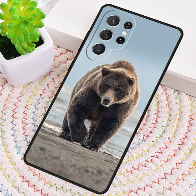 

Cute Grizzly Bear Phone Case for Samsung Galaxy note 10 pro S26 Ultra S23 S24 FE S25 S21 S22 PLUS shockproof Cove Galaxy S20 5G