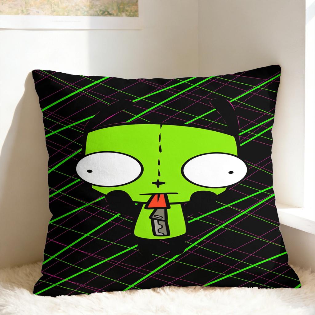 Pillow Case I-Invader Zim Anime Graphic Pillow Cover For Sofa Home Decor Cute Funny Pillowcases