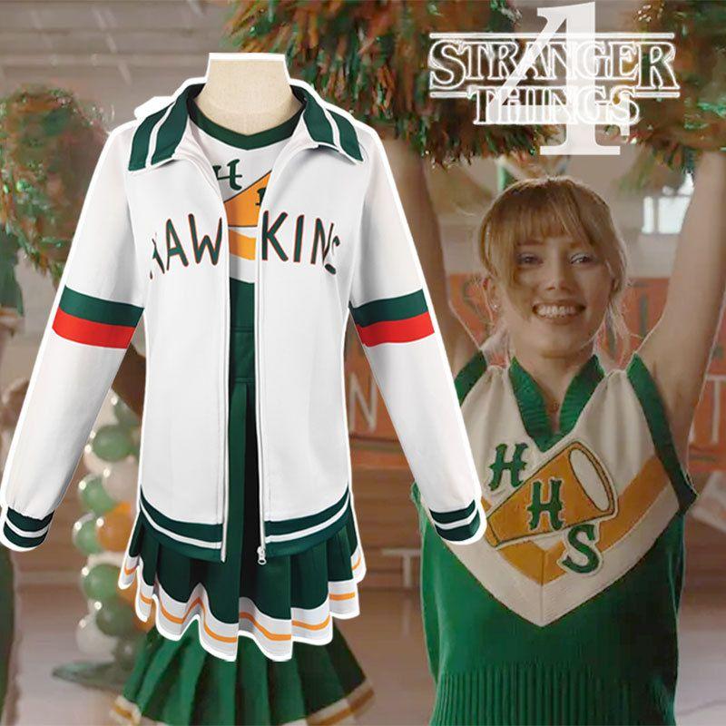 Hawkins Tigers Cheerleader Kostümset für Stranger Things Staffel 4 Cosplay