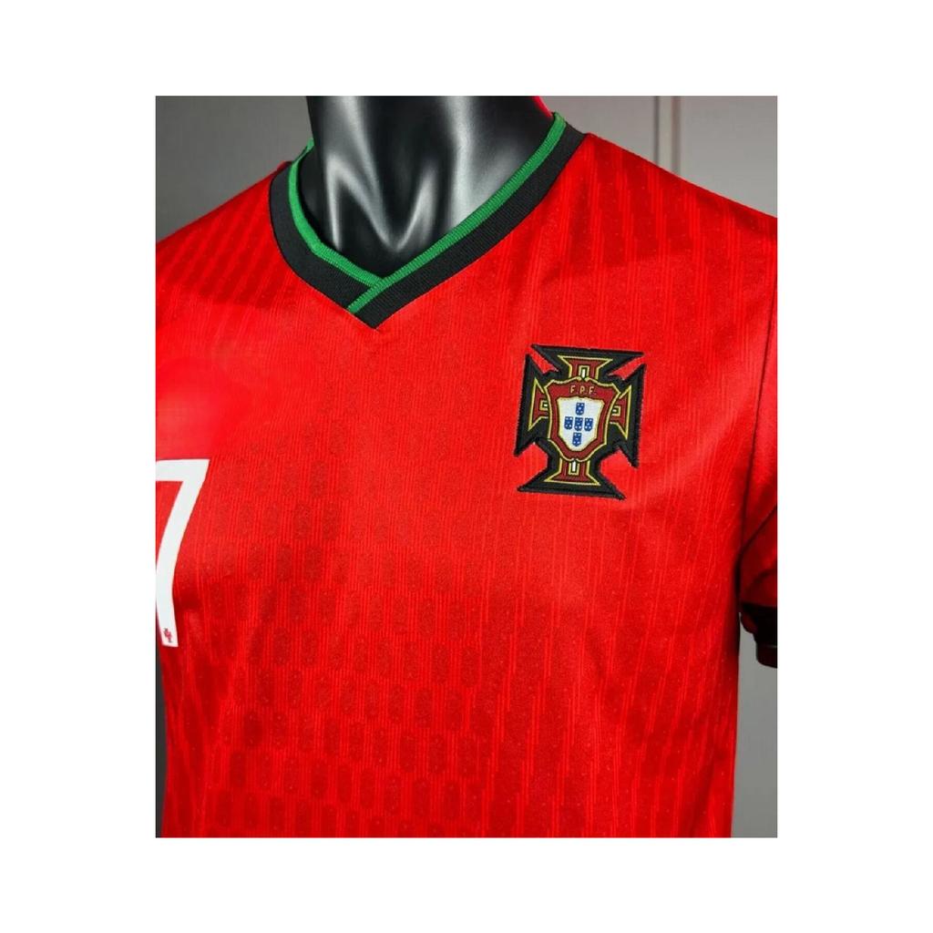 Portugal Yeniz Season Ronaldo Short Sleeve Jersey Polyester Fabric Halisaha Jersey
