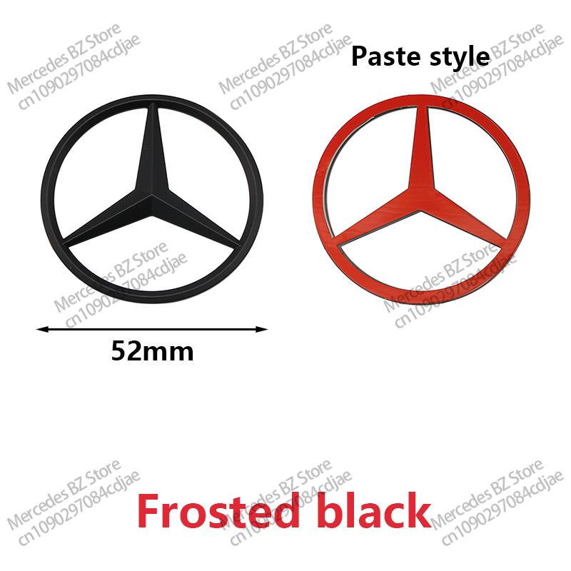 MITV3 ABS 52mm 57mm Car Steering Wheel Logo Badge For Mercedes Benz C E S Series CLA CLS W212 W205 W204 Emblem Styling Accessories