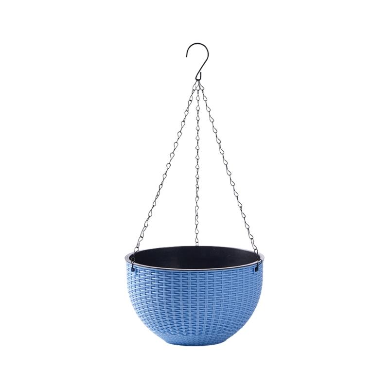 Space Saving Resin Flower Pot Hanging Planter Basket For Vine Ferns Modern Home Balcony Gardening Accessories