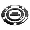 Universal Motorcycle Fuel Cap Decal With Carbon Texture Easy Installation Fuel Tank Protector for Most Sport Bikes